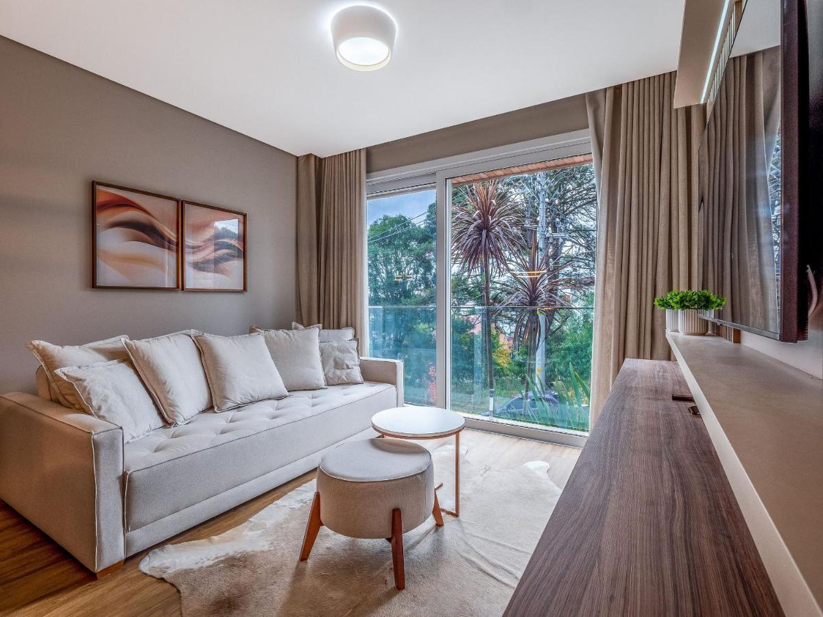 Ferienwohnung Alpes Da Montanha 203 - Ap Novo Junto Ao Centro De Gramado + Garagem Exterior foto
