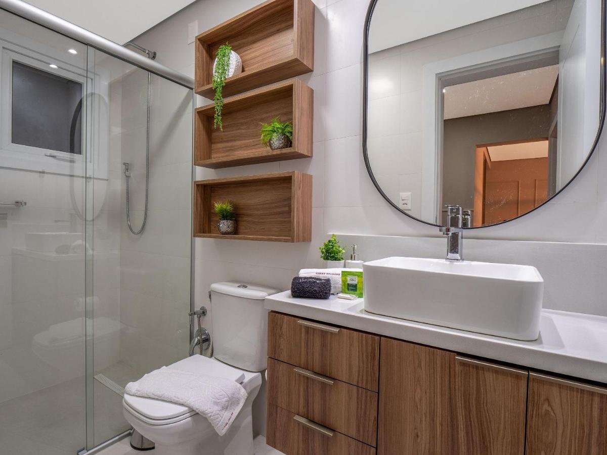 Ferienwohnung Alpes Da Montanha 203 - Ap Novo Junto Ao Centro De Gramado + Garagem Exterior foto